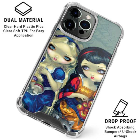 Alice & Snow Fairy Tail with Cat and Raccoon by Jasmine Becket-Griffith iPhone 16 Pro Clear Case